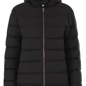 Herno Black Medium Down Jacket With Hood