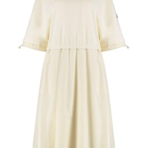 Moncler White Cotton Dress