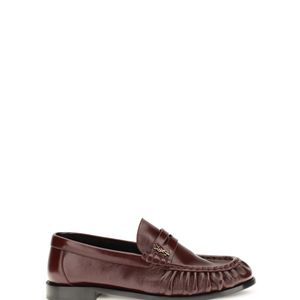 Saint Laurent Brown Le Loafer Polished Leather Loafers
