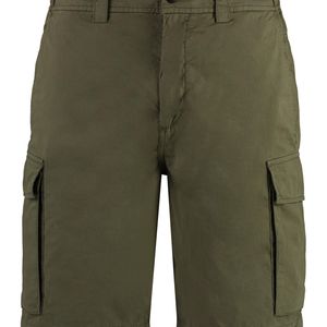 Woolrich Green Cotton Bermuda Shorts for men