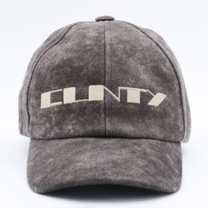 Rick Owens Grey Cotton Baseball Cap for men