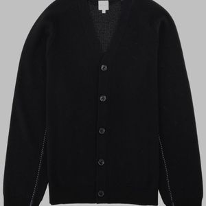 Paul Smith Black Cardigan Merino Wool Jumpers for men