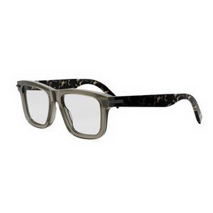 Dior Eyeglasses Square Full Rim, Shiny Frame And Clear Demo Lenses Lens Blacksuitos7I6400 Default Title for men