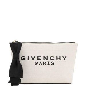 Givenchy White Lovo Cotton Pouch