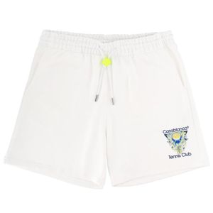 Casablanca White Shorts With Logo Organic Cotton for men