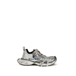 Balenciaga White Polyester Athletic Sneakers for men