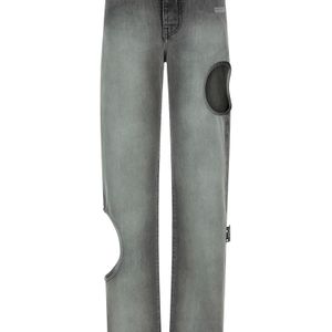 Off-White c/o Virgil Abloh Grey Spray New Meteor Jeans