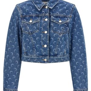 MARINE SERRE Blue 'Moon' Jacket