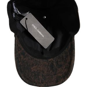 Dolce & Gabbana Black Cotton Distressed Baseball Cap Hat for men