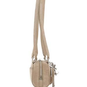 Self-Portrait White Mini Shoulder Bag Leather Outer Cow