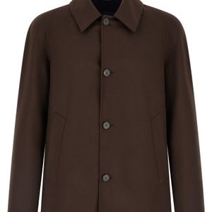 Herno Brown Cool Wool Jacket for men