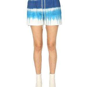 Alberta Ferretti Blue Tie-Dye Shorts