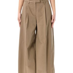 Thelatest Natural The Latest Deva Cotton Tailored Pants