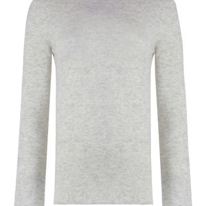 THE (Alphabet) White Pullover Silk-Cashmere