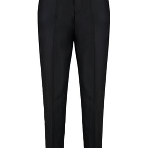 Alberta Ferretti Black Wool And Silk Pants
