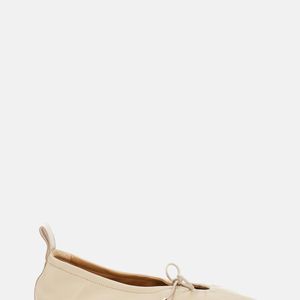 Alohas Natural Flat Shoes Sheep Leather