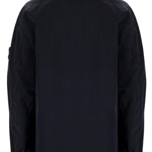 Stone Island Blue Cotton Overshirt Shirt for men
