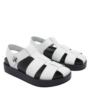 Tory Burch White Sandals Calf Leather/Rubber Sole