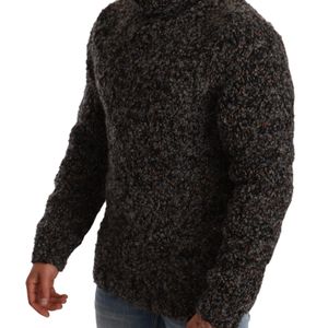 Dolce & Gabbana Black Wool Blend Turtleneck Pullover Sweater Clothing for men