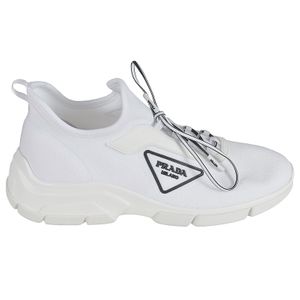 Prada White 1e451m3kksf0009 Polyester Sneakers