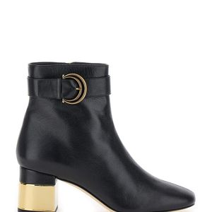 Chloé Black 'Alize' Ankle Boots With C Buckle