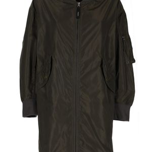 Aspesi Gray Solid Mock Collar Jacket