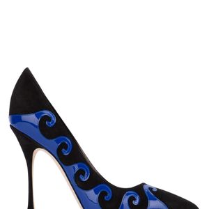 Manolo Blahnik Blue Heel Shoes