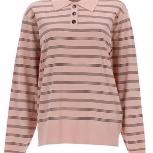 THE GARMENT Pink Madison Polo Shirt Viscose Polyester