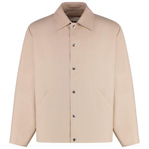 Jil Sander Natural Button-Front Cotton Jacket For for men