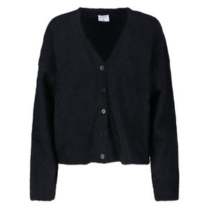 Filippa K Black Fluffy" Alpaca-Blend Cardigan
