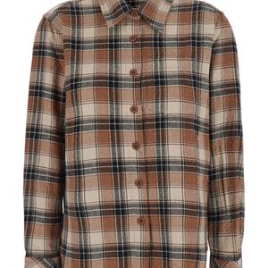 P.A.R.O.S.H. Brown Shirt Cowboy Cotton Blouses