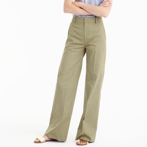 J.Crew Green Collection Full-length Pant In Italian Cotton