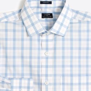 J.Crew Blue Mercantile Thompson Flex Wrinkle-free Dress Shirt for men