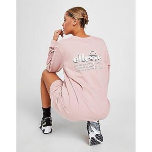 Ellesse Graphic Back Long Sleeve Dress in Pink für Herren