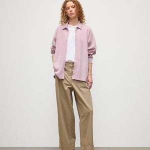 Johnstons Pink Munro Light Cashmere Shirt
