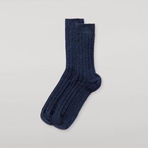 Johnstons Blue Fleming Cashmere Socks