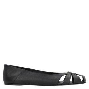 Ferragamo Black Aurelie Gancini Ornament Ballet Flats