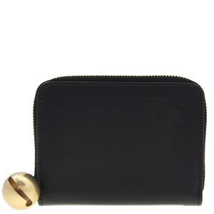 Burberry Black Ekd Zip Leather Wallet