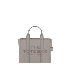 Marc Jacobs Grey Grained Calf Leather Tote Bag