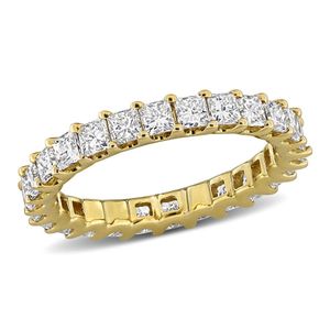Created Forever Metallic 2 Ct Tw Princess-Cut Lab Grown Diamond Eternity Ring