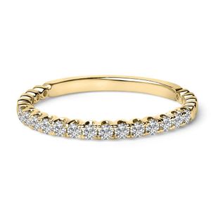 Haus of Brilliance Metallic 14K 1/4 Cttw Round Diamond Prong Set Wedding Band for men