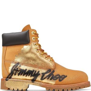 Jimmy Choo Brown X Timberland 6 Inch Graffiti Boots