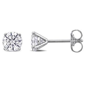 Created Forever Metallic 1Ct Tdw Lab-Created Diamond Solitaire Stud Earrings for men