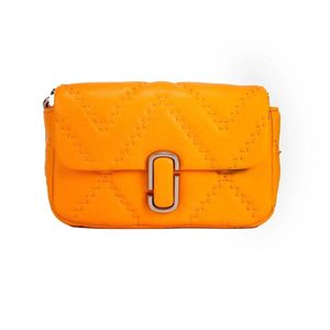 Marc Jacobs Orange Quilted Leather Shoulder Bag