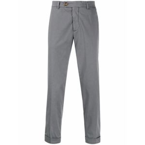Brunello Cucinelli Grey Graphite Tailored Trousers With Cuffs, Brand Size 60 (Us for men