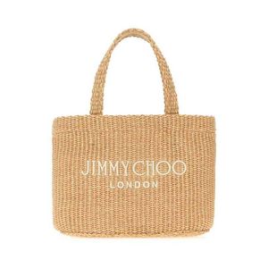 Jimmy Choo Raffia Mini Beach Handbag Naturallatte Borse A Mano