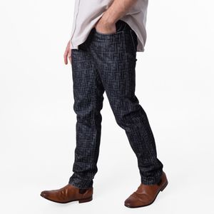 Fendi Grey Straight Leg Ff Jeans, Waist for men