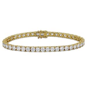 Created Forever Metallic 10 5/8Ct Tw Lab-Grown Diamond Tennis Bracelet for men