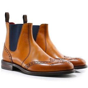 Leather Hoskins Chelsea Boots Loake pour homme en coloris Marron