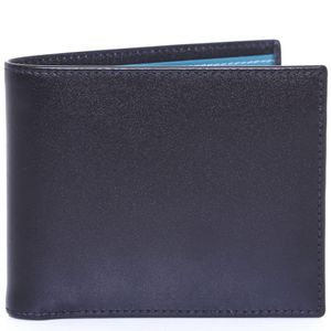 Calf Leather Sterling Flat Card Case Ettinger pour homme en coloris Bleu